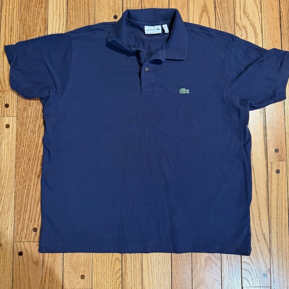 Lacoste Other - Lacoste Classic Fit Navy Blue Polo Shirt Mens XXL Short Sleeve Cotton